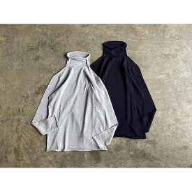 【nicholson&nicholson】 ニコルソンアンドニコルソン 『AGNES』Organic Cotton High Neck Long Sleeve Knitsew style No.AGNES