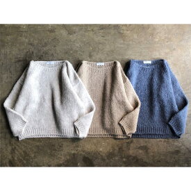 【TRICOTS JEAN MARC】 トリコ ジャン マルク Wide Neck Pullover Knit style No.SESAMY