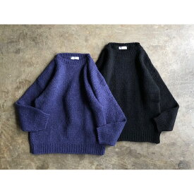 《MORE SERVICE PRICE 30割》【TRICOTS JEAN MARC】 トリコ ジャン マルク Low Gauge Oversized Crew Neck Knit style No.HUGO
