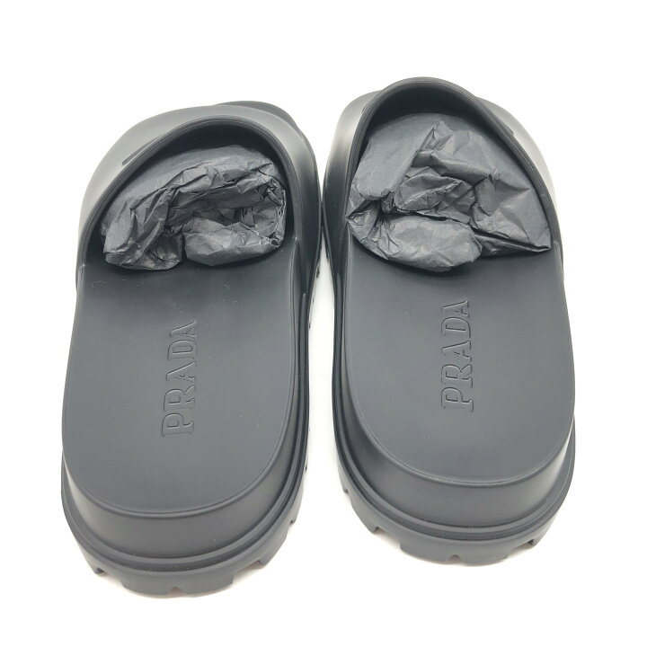 楽天市場】【中古】 PRADA プラダ メンズ サンダル ブラック ラバー 