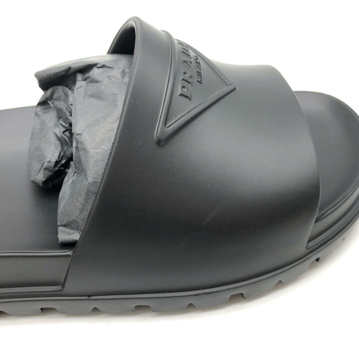 楽天市場】【中古】 PRADA プラダ メンズ サンダル ブラック ラバー 