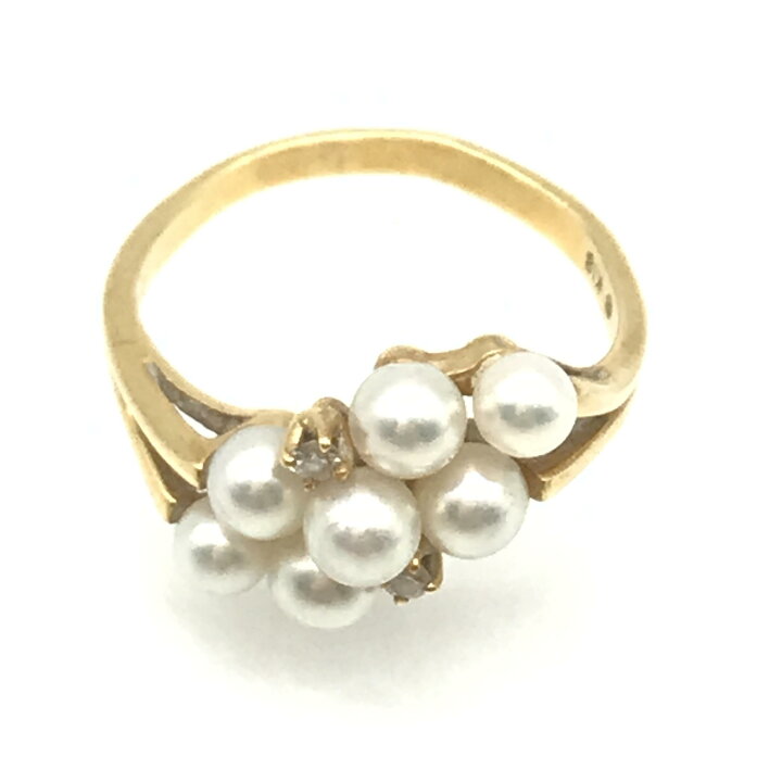 楽天市場】ミキモト MIKIMOTO 指輪 パール リング 7粒パール 2P 
