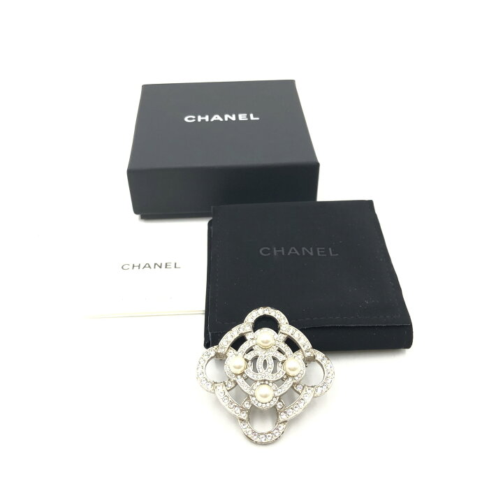 楽天市場】【中古】 CHANEL シャネル ココマーク クリスタル フラワー 