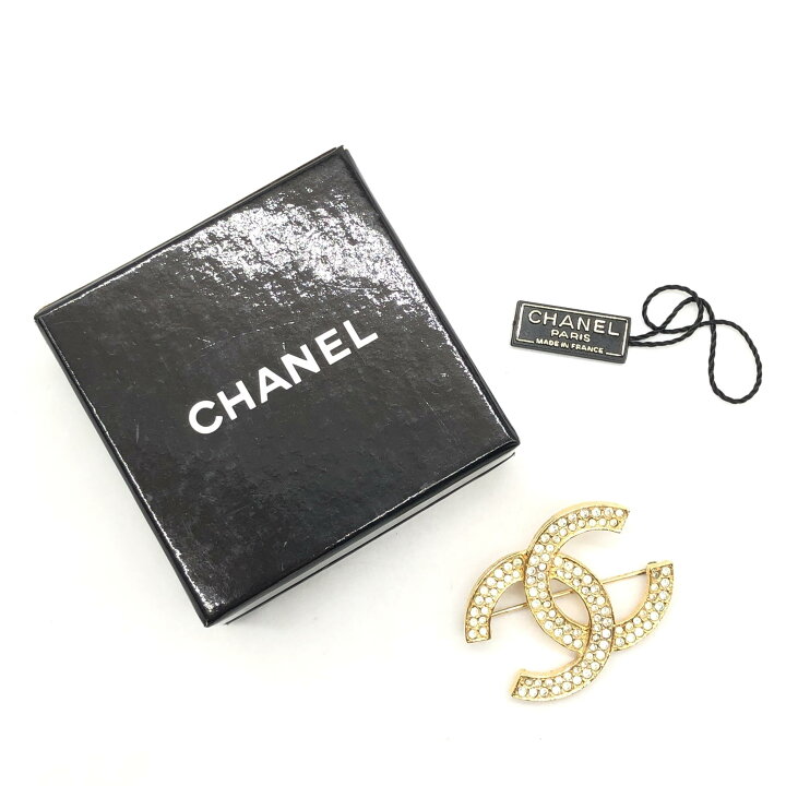 楽天市場】【中古】 CHANEL シャネル ブローチ ココマーク ライン  