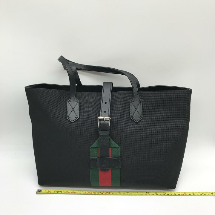 楽天市場】グッチ GUCCI トートバッグ キャンバス×レザー ウェブライン 