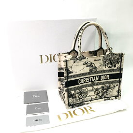 Christian Dior ブックトート スモールバッグ 星座 トワル ドゥ ジュイ ゾディアック エンブロイダリー キャンバス 軽量 スモールサイズ CD Dior クリスtス 【中古】