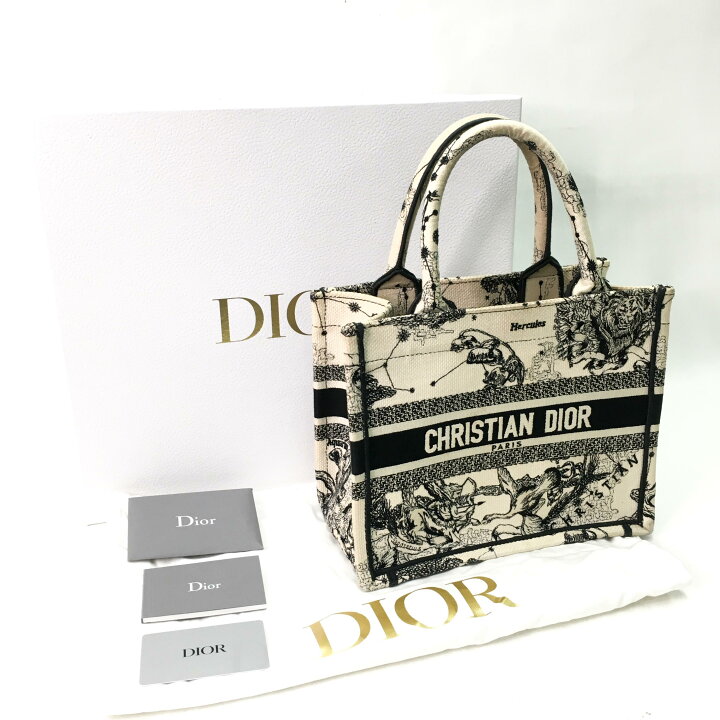 楽天市場】Christian Dior ブックトート スモールバッグ 星座 トワル  