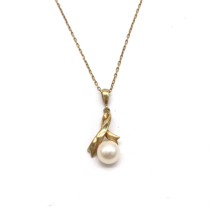 楽天市場】【中古】 MIKIMOTO ミキモトK18 パール (6.40mm) リボン 