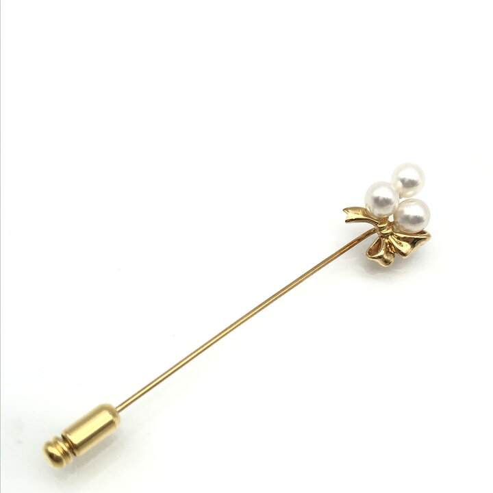 楽天市場】【中古】 TASAKI タサキ パール 真珠 リボンモチーフ ピン 