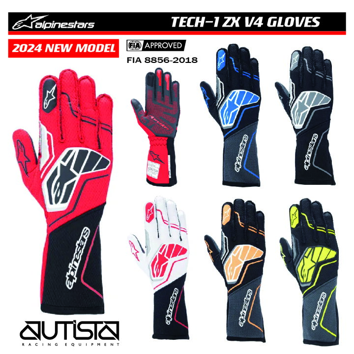 楽天市場】アルパインスターズ レーシンググローブ TECH-1 ZX V4 