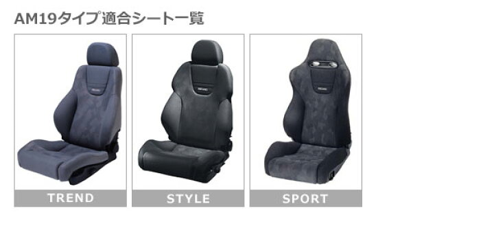 楽天市場】JADE ジェイド レカロ AM19用 シートレール 右席用 R1 / R2 