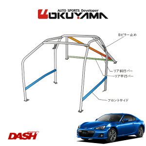 OKUYAMA �I�N���} DASH ���[���o�[ �X�`�[���� BRZ ZC6 �����t�� [10P/No.13/2��] �_�b�V���{�[�h�ђʃ^�C�v ���l��ւ̔z���s�A��������