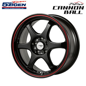 5ZIGEN zC[ CANNON BALL Lm{[ }bgubN+bhC 17×7.0J 5H PCD114.3 +45