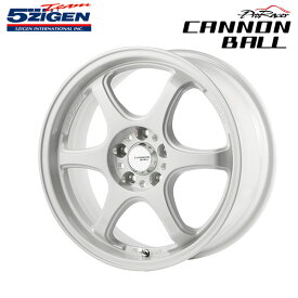 5ZIGEN ホイール CANNON BALL キャノンボール ホワイト 17×7.0J 5H PCD114.3 +50