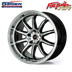 5ZIGEN ホイール FIREBALL RR ファイヤーボール ダブルアール ブラックポリッシュ 18×8.5J 5H PCD114.3 +45