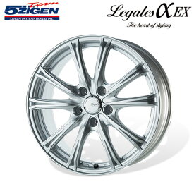 5ZIGEN ホイール LEGALESαEX メタリックシルバー 13×4.00B 4H PCD100 +42 1本