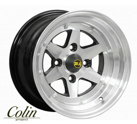 [COLIN PROJECT] 旧車ホイール ロンシャン XR4 ブラックポリッシュ 14×8.0J 4H PCD100 +-0 4本購入で送料無料