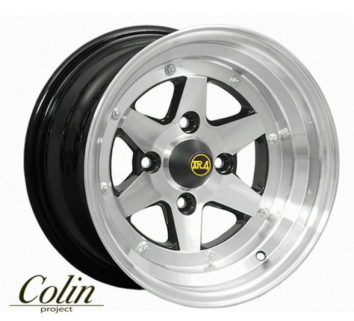 楽天市場 Colin Project 旧車ホイール ロンシャン Xr4 ブラックポリッシュ 14 8 0j 4h Pcd100 0 4本購入で送料無料 オートクラフト