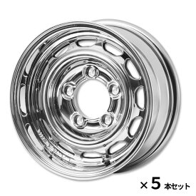 APIO アピオ アルミホイール WILDBOAR Ventura 15インチ INSET-5 6Jx15(-5) 139.7 5H 5本セット ブライトクローム ジムニーシエラ