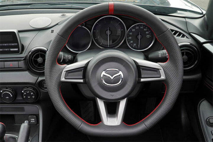 楽天市場】AutoExe オートエクゼ スポーツステアリングホイール レッド 