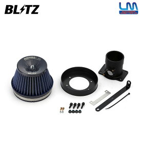 BLITZ ブリッツ サスパワー コアタイプLM ブルー エアクリーナー レガシィB4 BE5 H13.5〜H15.6 EJ206/EJ208 ターボ