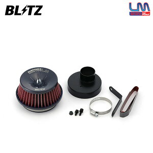 BLITZ ブリッツ サスパワー コアタイプLM レッド エアクリーナー ムーヴ LA100S LA110S H22.12〜 KF ターボ RS
