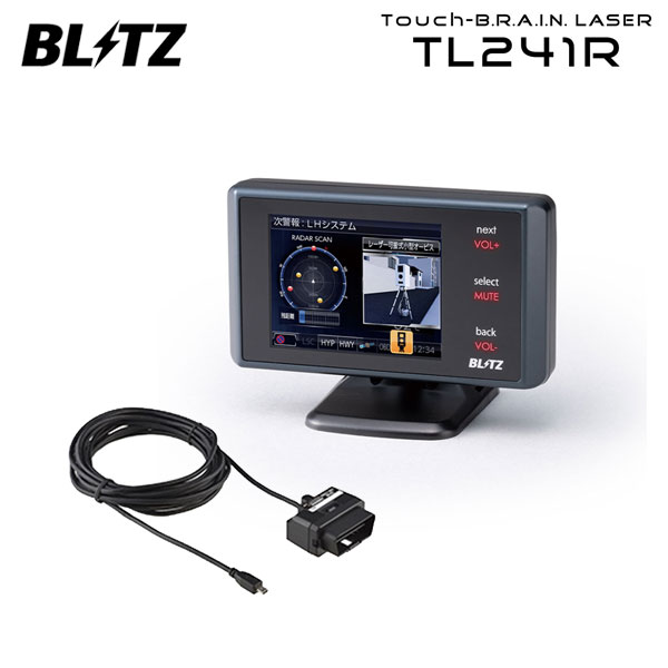 BLITZ ブリッツ Touch-B.R.A.I.N.LASER レーザー＆レーダー探知機 OBDアダプター TL241R+OBD2-BR1 セット インプレッサスポーツ GT2 GT3 2016/10～2020/01 FB16