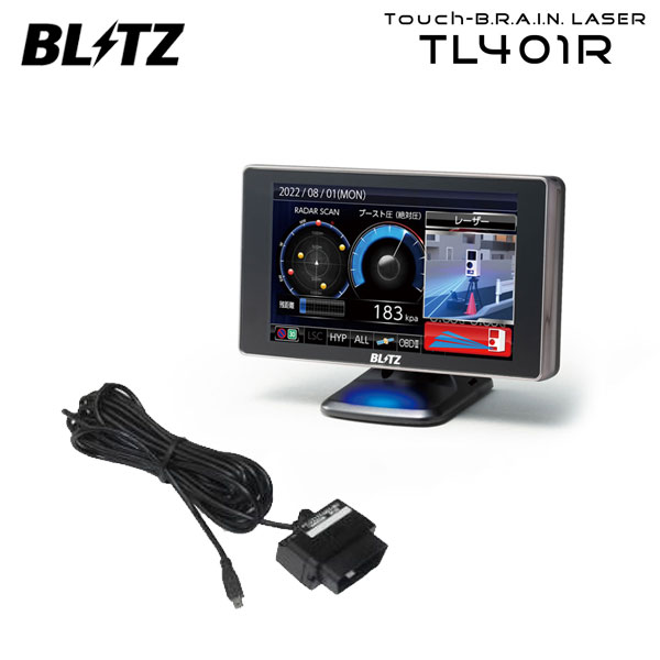 BLITZ ブリッツ Touch-B.R.A.I.N.LASER レーザー＆レーダー探知機 OBDセット TL401R+OBD2-BR1A マツダ3 セダン BPFP R1.7～ PE-VPS ISO
