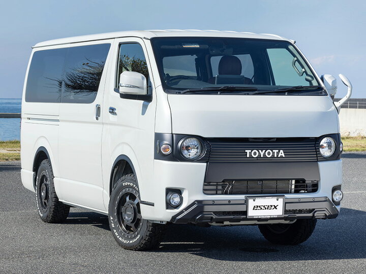 楽天市場】CRS ESSEX 200系ハイエース フロントバンパーガード マット 