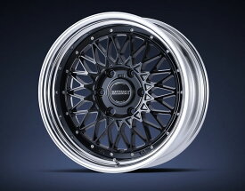 CRS ESSEX ホイール ENCM-18 2ピース 18×11.5J -47〜+50 1本 ブラック(BK)/アルマイト ハイエース 200系 2004年8月〜