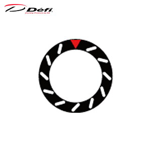 Defi デフィ Φ60レギュラーポジションベゼル 黒 スリットローターデザイン PDF08607G