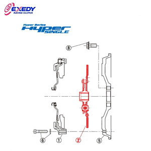 EXEDY GNZfB DH05D1 nCp[VO NH01SD1 (2)DISC ASSY VrA S13