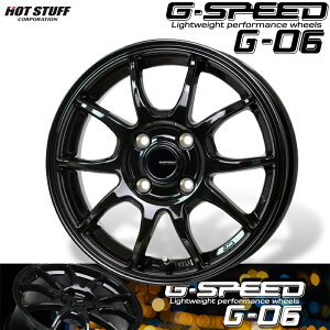 HOTSTUFF GXs[h G-06 ^bNubN (MBK) A~zC[1{ 15×6.0J 4H PCD100 +45 4{wő