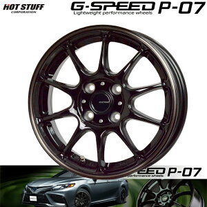 HOTSTUFF GXs[h P-07 ubNuYNA (BK/BR) A~zC[1{ 17×6.5J 4H PCD100 +45 4{wő