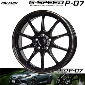 HOTSTUFF GXs[h P-07 ubNuYNA (BK/BR) 16×6.5J 5H PCD100 +48 A~zC[4{Zbg