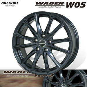 HOTSTUFF ヴァーレン W05 16×6.5J 5H PCD114.3 +38 ガンメタリック (GM) アルミホイール 4本セット