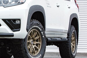 JAOS ジャオス フェンダーガーニッシュ type-X 塗装品 マットブラック 純正マッドガード装着車用 ランドクルーザープラド GDJ150W GDJ151W GRJ150W GRJ151W TRJ150W 2013/09〜2024/04 ※送料注意