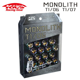 協永産業 Kics モノリス MONOLITH T1/06 M12×P1.5 ネオクロ 20pcs (ナット20本セット)