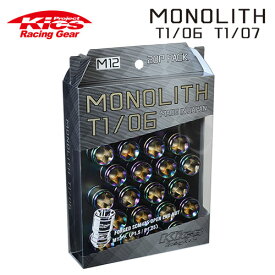 協永産業 Kics モノリス MONOLITH T1/06 M12×P1.25 ネオクロ 20pcs (ナット20本セット)