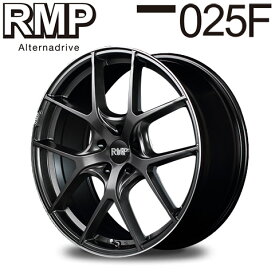 MID RMP 025F (セミグロスガンメタ＋リムエッジDC＋ロゴマシニング) 17×7.0J 5H PCD114.3 +48 4本購入で送料無料