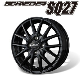 MID シュナイダー SQ27 エスキューニーナナ (ブラック) アルミホイール1本 15×5.5J 4H PCD100 +50 4本購入で送料無料