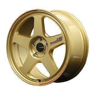 MID Racing TR50 �A���~�z�C�[��4�{�Z�b�g �A�N�Z���X�|�[�c (BK�ABL�ABM) 18x8.5J 5H PCD114 +45 (�I�[�g�N���t�g����I���W�i���J���[ SP�S�[���h) FDJ2
