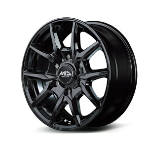 MID WHEELS KG25 A~zC[1{ 15x6.0J 6H PCD139.7 +33 (P[W[j[S[ ubN) 4{wő