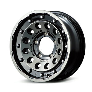 MID NITRO POWER H12 SHOTGUN �A���~�z�C�[��4�{�Z�b�g 16x6.0J 5H PCD139.7 -5 (�G�C�`�W���[�j�V���b�g�K�� BC �u���b�N�N���A/�}�V�j���O) �i�C�g���p���[