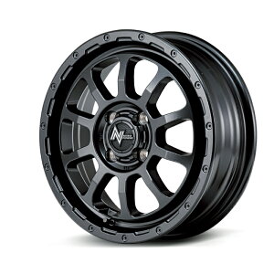 MID NITRO POWER M10 PERSHING BARREL BLACK EDITION A~zC[1{ 14x4.5J 4H PCD100 +45 (Gep[VOoubNGfBV oubN) iCgp[ 4{wő