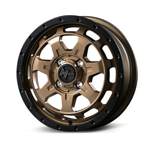 MID NITRO POWER M7 Phalanx A~zC[1{ 14x4.5J 4H PCD100 +45 (Gii t@NX Matte Bronze/Rim Black) iCgp[ 4{wő