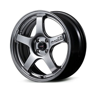 MID RACING R50 EVO �A���~�z�C�[��1�{ 17x7.5J 4H PCD100 +45 (�A�[���S�[�}���G�{ HYPER SILVER) 4�{�w���ő�������