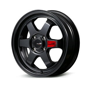 MID Racing R06 �A���~�z�C�[��1�{ 16x7.0J 4H PCD100 +35 (�A�[���[�����N �N���X�^���u���b�N) 4�{�w���ő�������