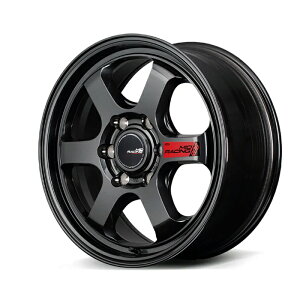 MID RACIG R06 �A���~�z�C�[��4�{�Z�b�g 18x8.0J 6H PCD139.7 +55 (�A�[���[�����N �N���X�^���u���b�N) �����N��250