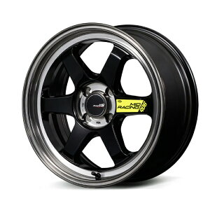 MID Racing R06 �A���~�z�C�[��1�{ 16x7.0J 4H PCD100 +35 (�A�[���[�����N �u���b�N�N���A�|���b�V��) 4�{�w���ő�������